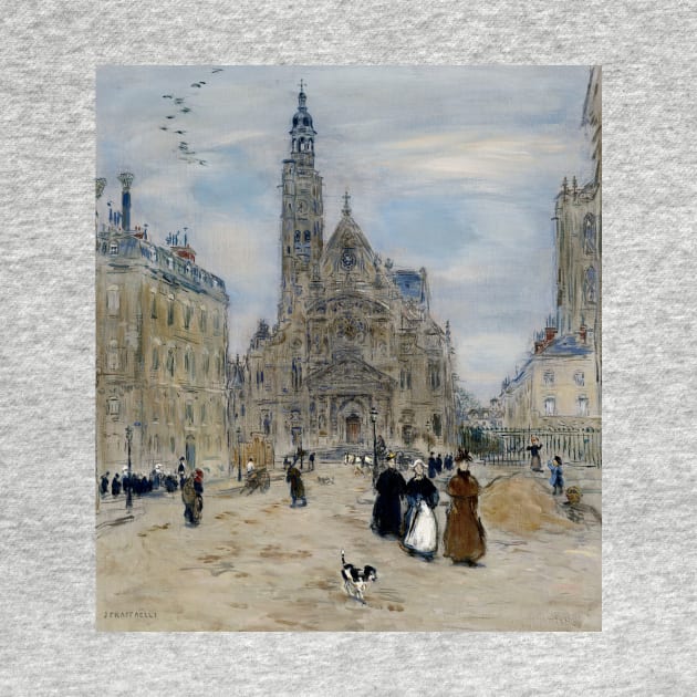 Saint-Etienne-du-Mont, Paris by Jean-Francois Raffaelli by Classic Art Stall